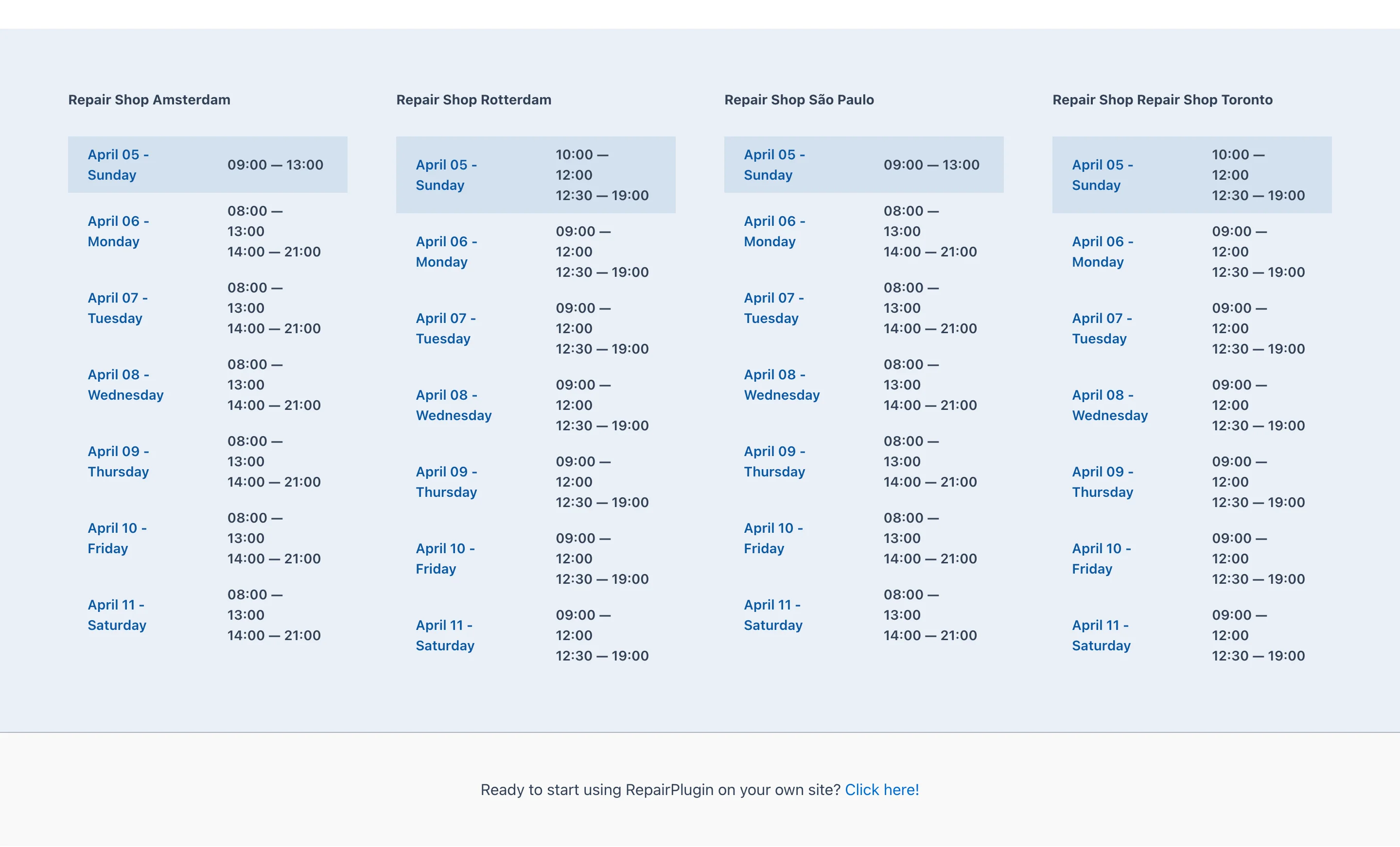 The Steps Translations section showing expandable translation categories with editable text fields and globe icons